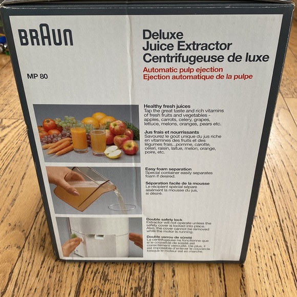 Braun deluxe juice extractor, new in box - Picture 4 of 6